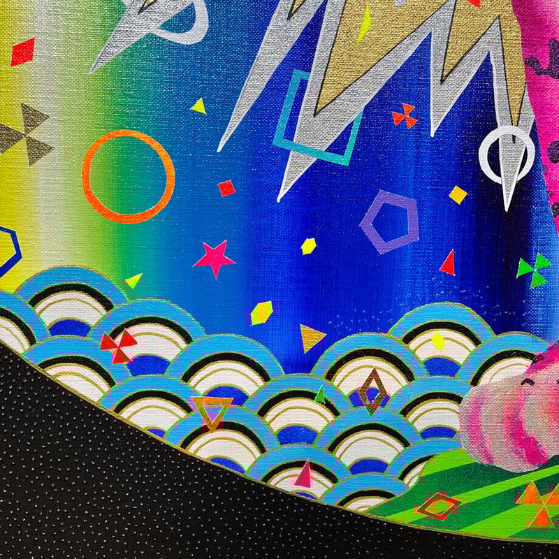 【原画】『ドルゴレ・ブガ』（猪　イノシシ　パステル画） Amazon.co.jp: 絵画 空を飛んでいる子豚インテリア 絵画 翼を持つ