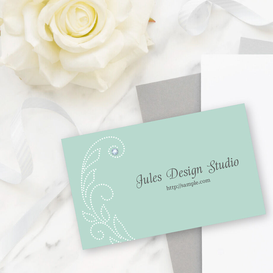cay-005A キラキラストーン 名刺／ショップカード | Jules Design Studio
