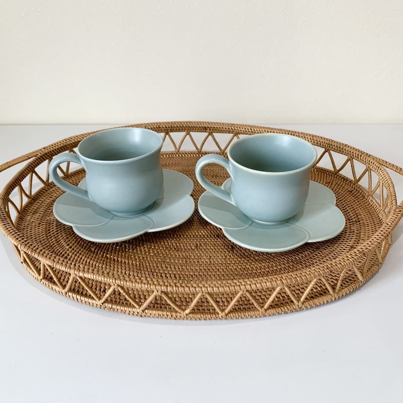 手付き透かし編み楕円トレーL i-36 | AndYu Online Shop