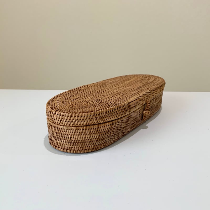 フタ付きカトラリーケース 楕円 i-384 | AndYu Online Shop