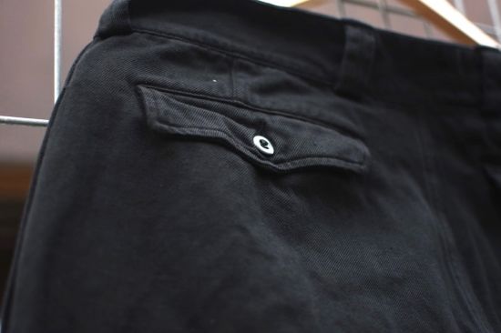 French army M52 chino trousers black / チノパン 黒染め French army M52 chino trousers black / チノパン 黒染め