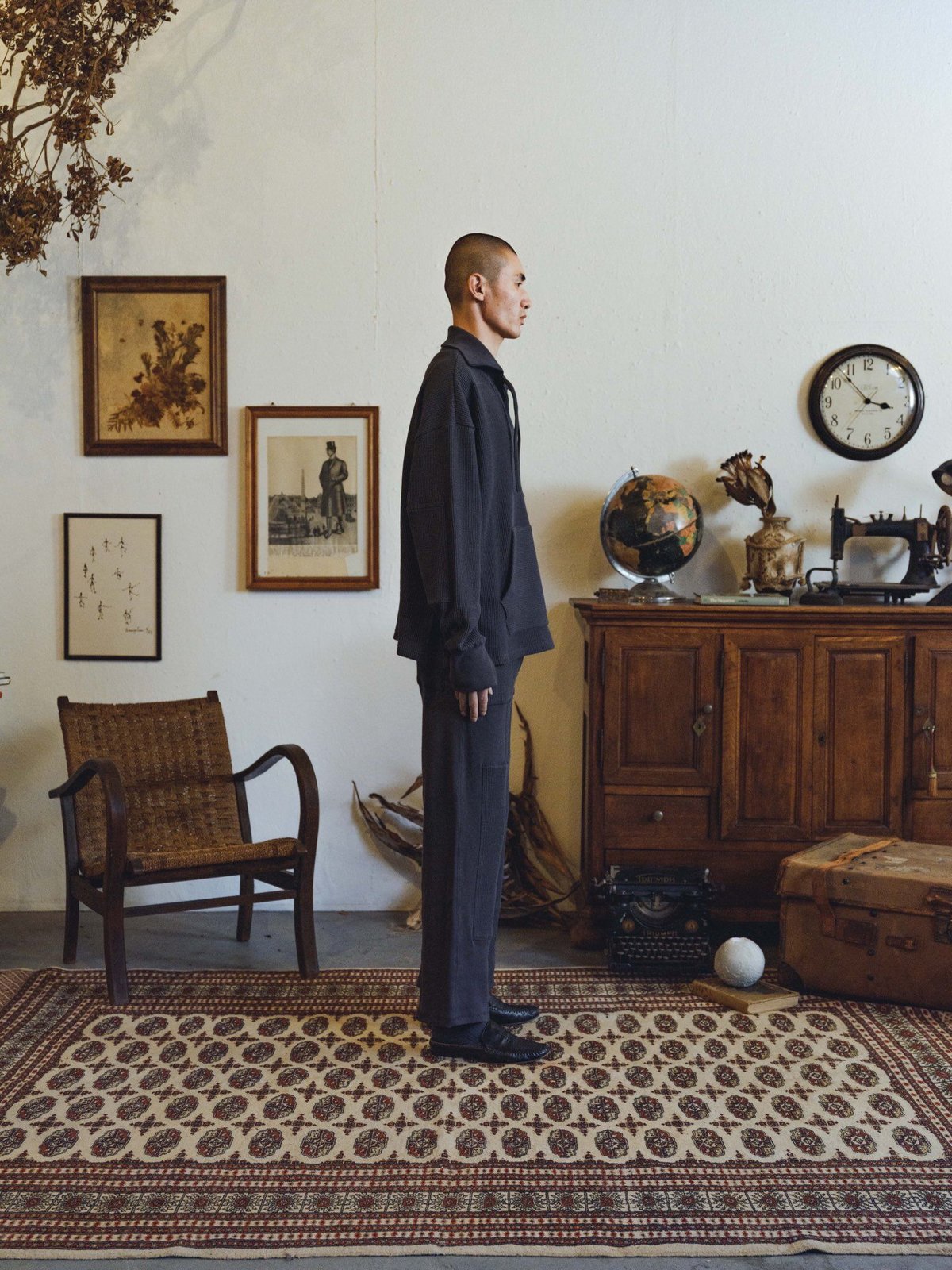 トップス Urig WAFFLE MEXICAN PO CHARCOAL 2 Urig WAFFLE MEXICAN PO CHARCOAL 2