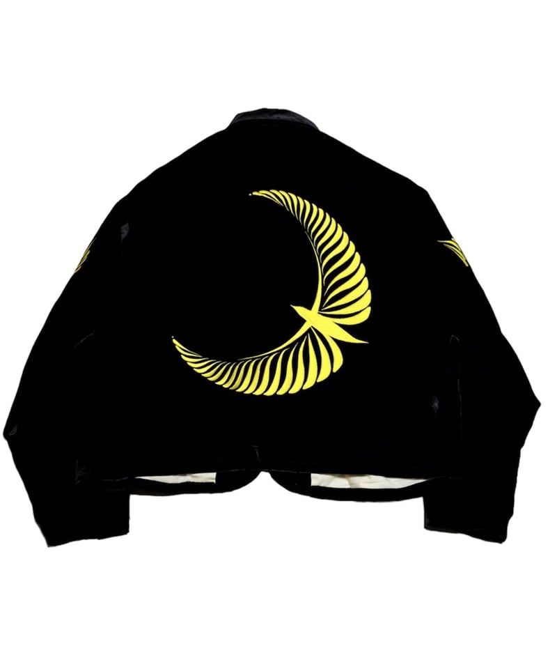 EMB VELVET CHINA JACKET [BLACK] | Urig