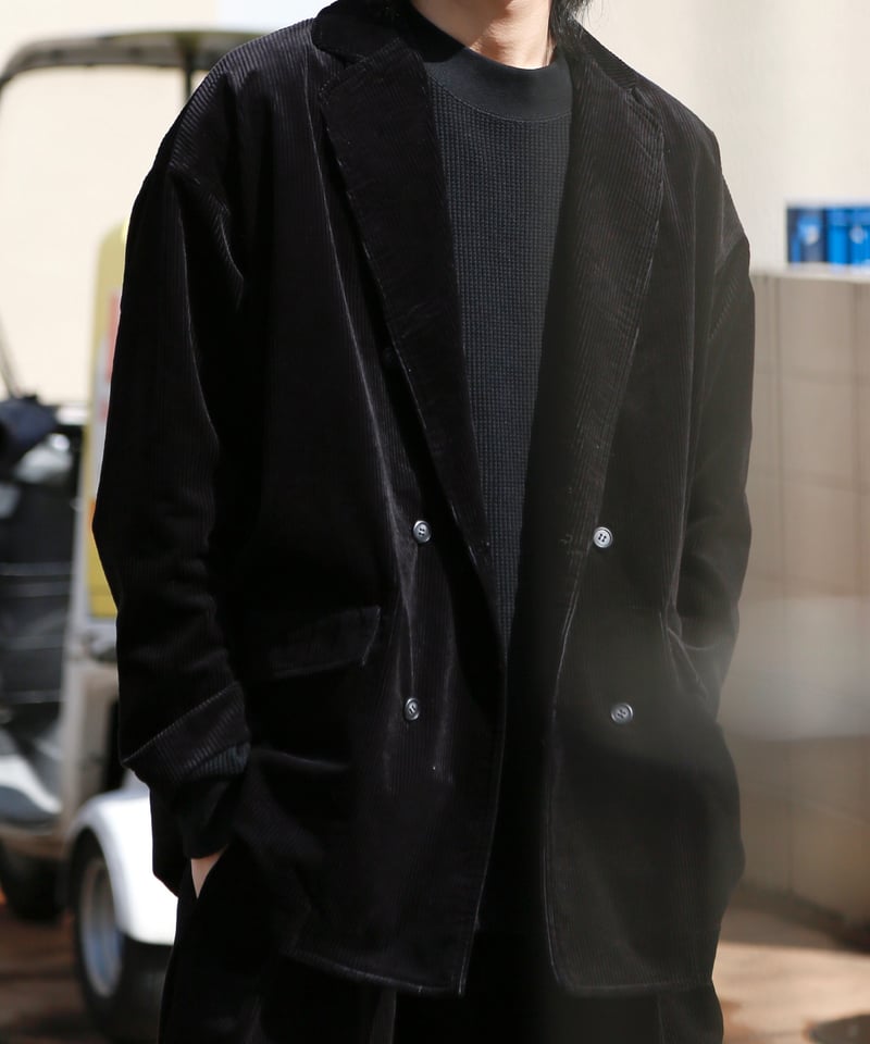 CORDUROY W-JACKET [BLACK] | Urig