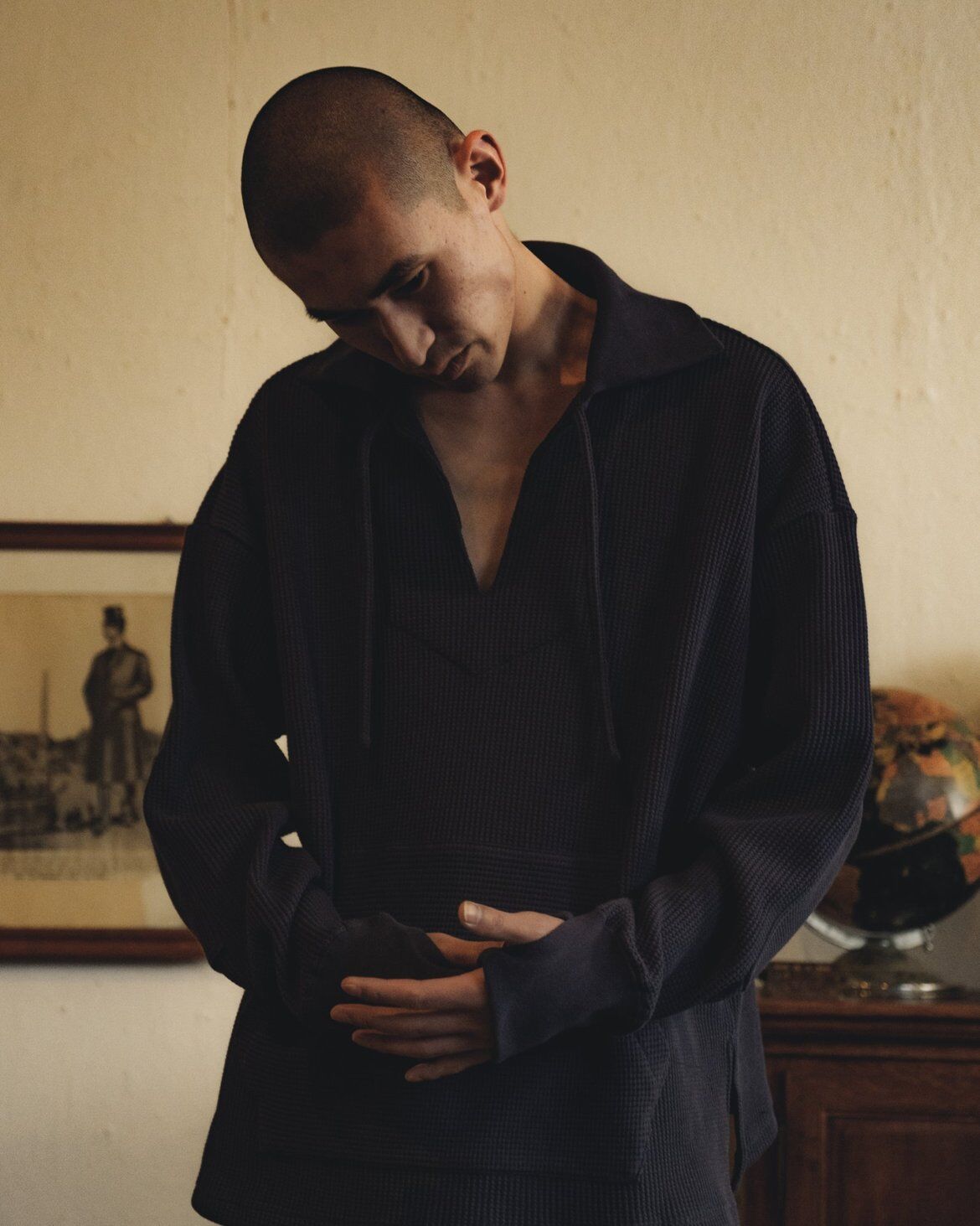 トップス Urig WAFFLE MEXICAN PO CHARCOAL 2 Urig WAFFLE MEXICAN PO CHARCOAL 2