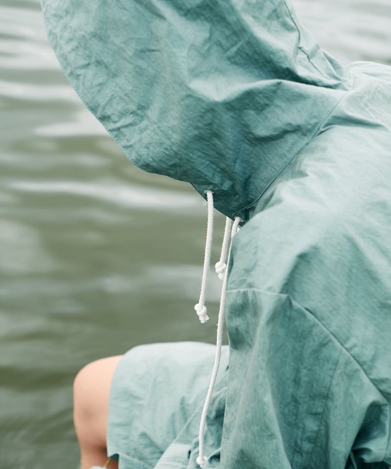CNC LACE UP ANORAK [VIRIDIAN] | Urig