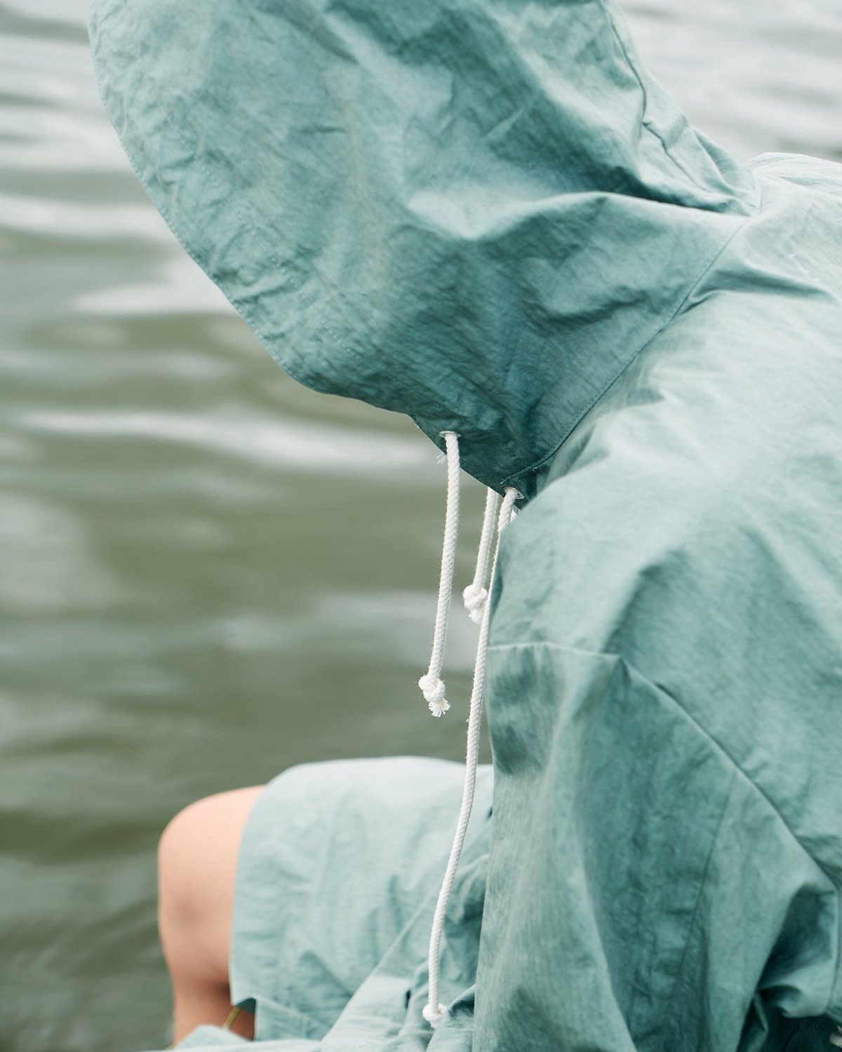 CNC LACE UP ANORAK [VIRIDIAN] | Urig