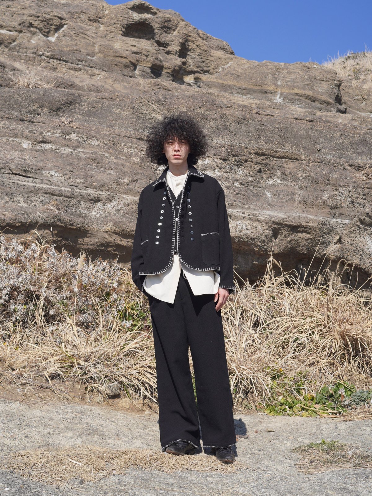 ジャケット・アウター Urig ZWEIREIHER JACKET(BLACK) size:1 Urig22awlook_09_2abad4c2-6580-