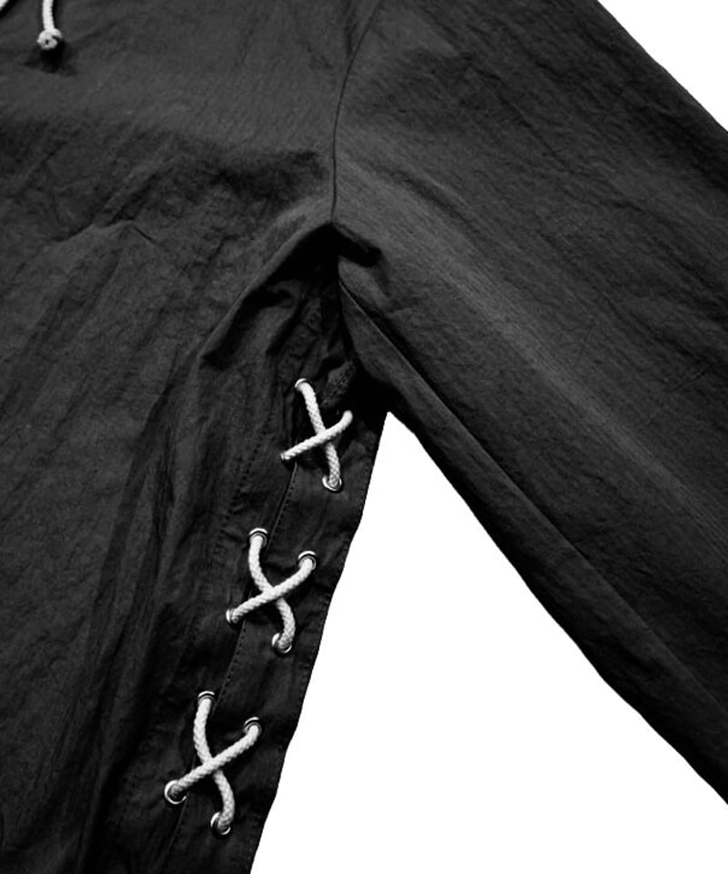 CNC LACE UP ANORAK [BLACK] | Urig