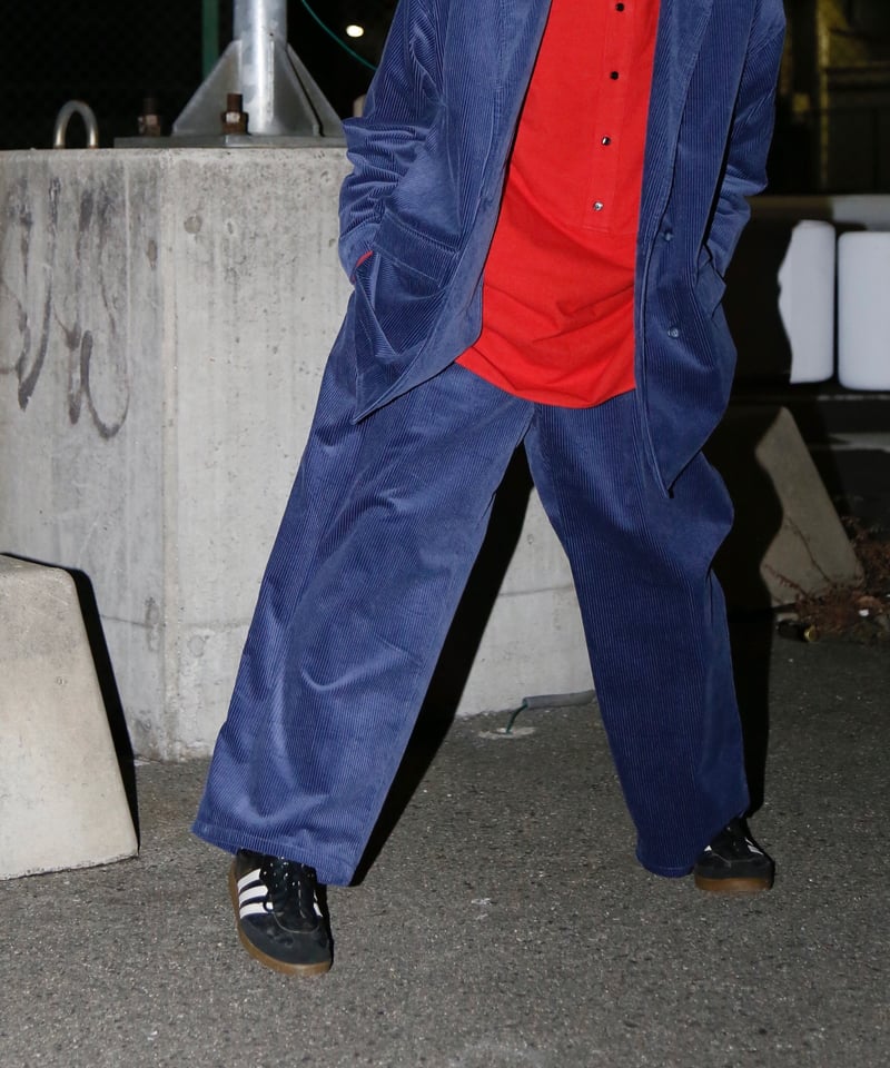 CORDUROY W-JACKET [BLUE] | Urig