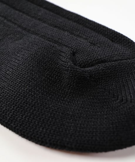 TS-1／カジュアル中厚ソックス　ブラック