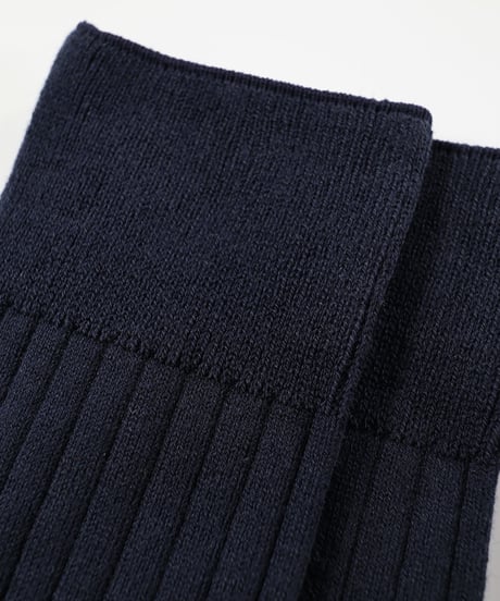 TS-5／ドレスリブ薄手ソックス　ネイビー