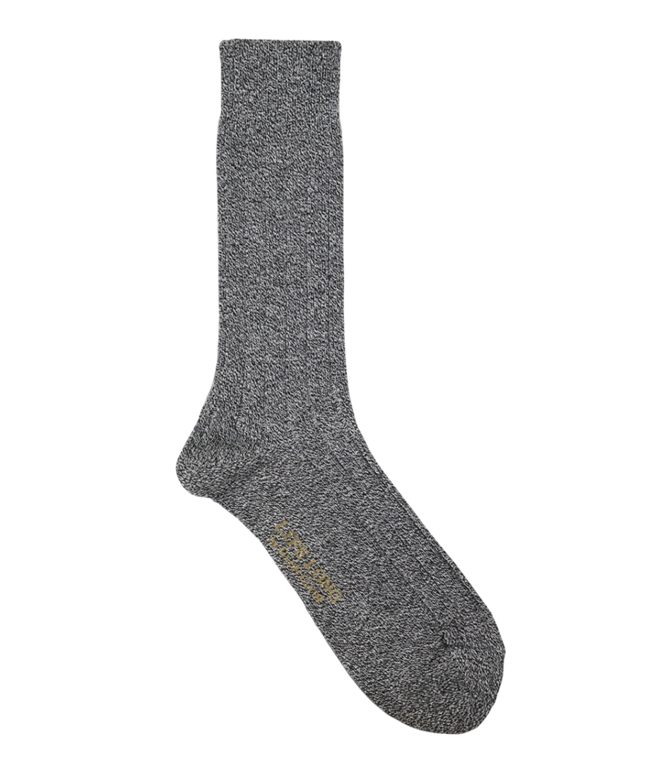 TS-1／カジュアル中厚ソックス ブラック杢 | GLEN CLYDE SOCKCLUB TOKYO