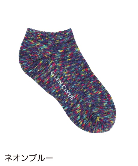 Monet Ankle／綿麻のびるソックス　5色