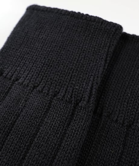 TS-1／カジュアル中厚ソックス　ブラック