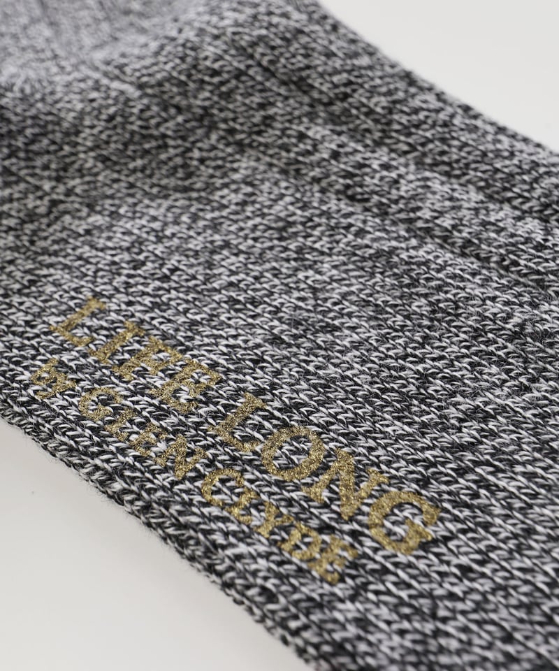 TS-1／カジュアル中厚ソックス ブラック杢 | GLEN CLYDE SOCKCLUB TOKYO