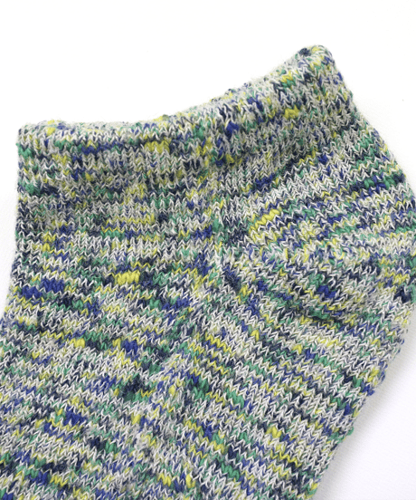Monet Ankle／綿麻のびるソックス　5色