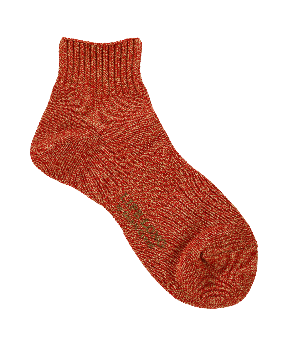 TS-2／中厚12cm丈ソックス レッド杢 | GLEN CLYDE SOCKCLUB TOKYO