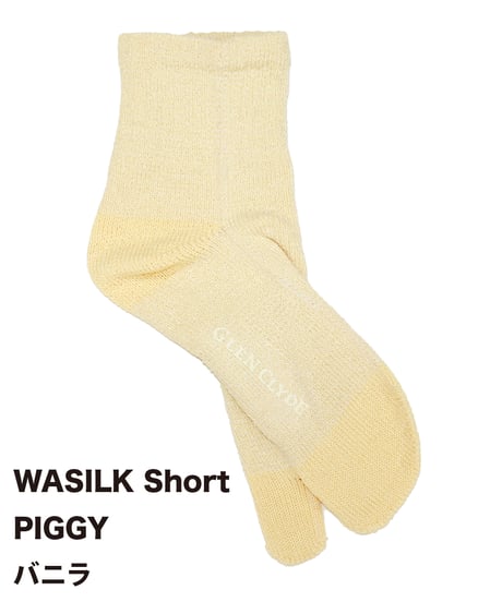 WASILK Short PIGGY(足袋型)／蒸れとさよならするソックス(23-27.5cm) 　12色