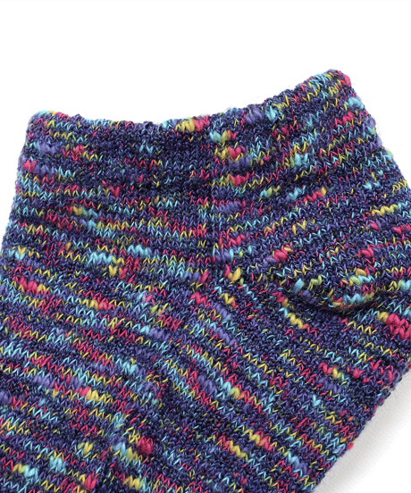 Monet Ankle／綿麻のびるソックス　5色