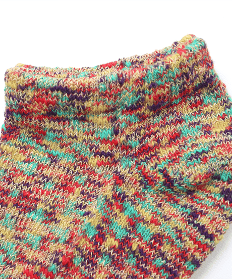 Monet Ankle／綿麻のびるソックス　5色
