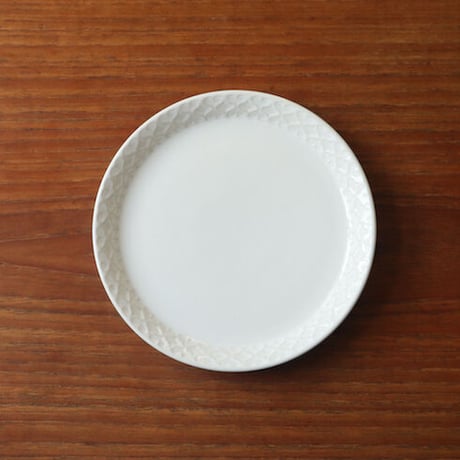 美品 クイストゴー　コーディアル　ホワイト　ケーキプレート 美品 クイストゴー コーディアル ホワイト ケーキプレート