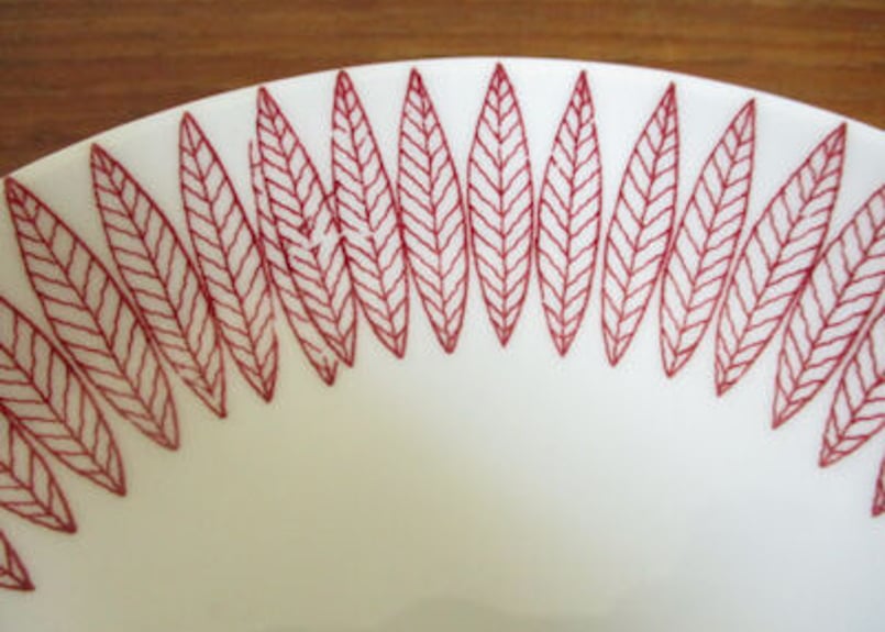 グスタフスベリ サリックス（赤）ケーキプレート ① | Loppehopper