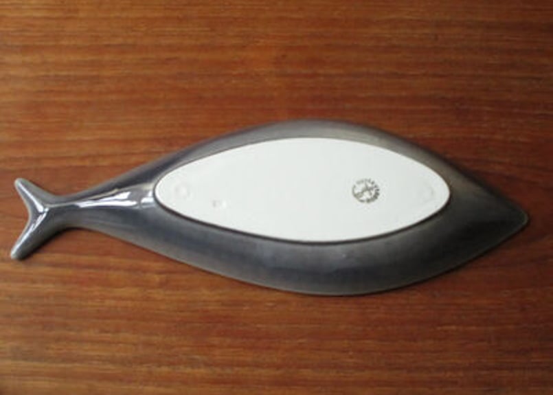 グスタフスベリ お魚プレート グレー（大） | Loppehopper