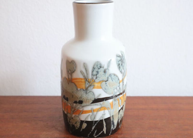 ロイヤルコペンハーゲン 花瓶 M〈フラワー/ダークブルー〉 | Loppehopper