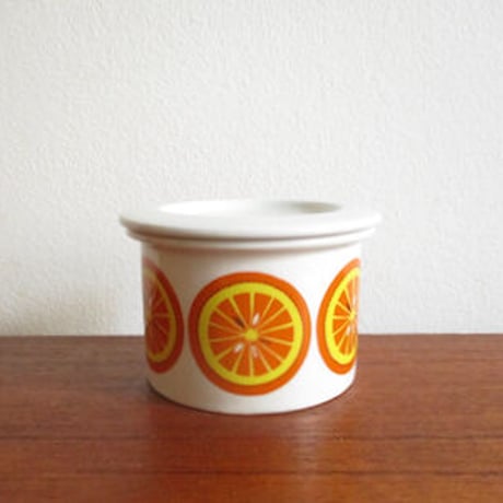 アラビア ポモナ 蓋付き容器(ミツバチ) 1962年(6cm） ARABIA