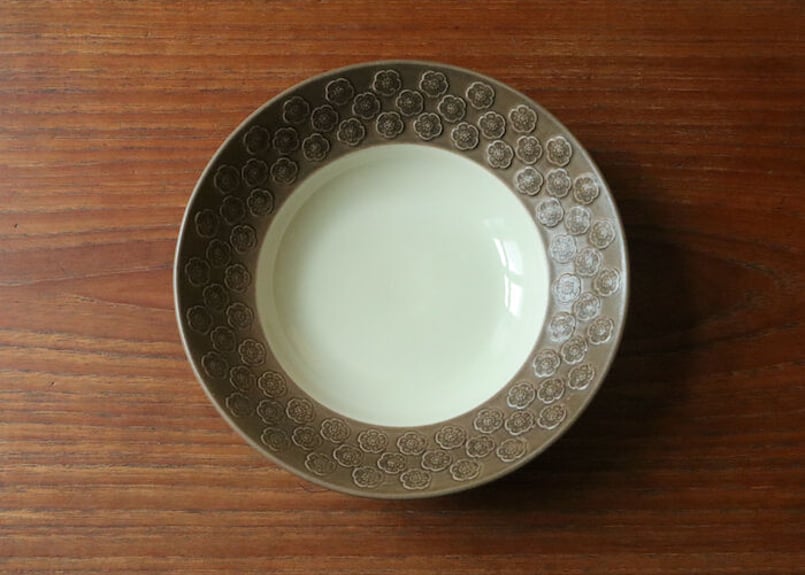 クイストゴー アズール ブラウン スーププレート | Loppehopper