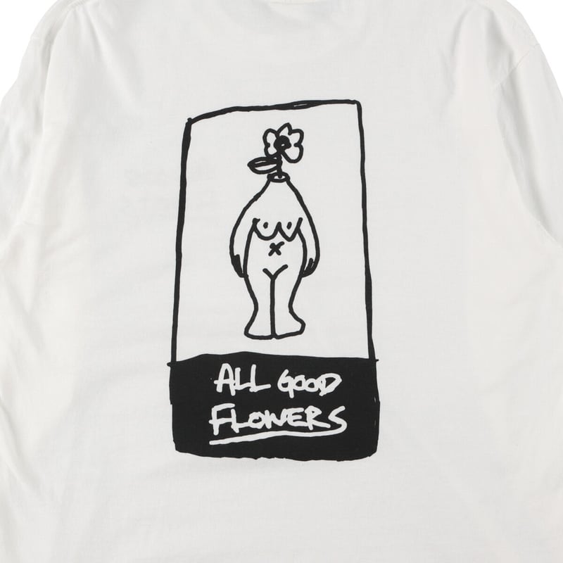 ALL GOOD WEAR LONG SLEEVE T-SHIRT white・gray
