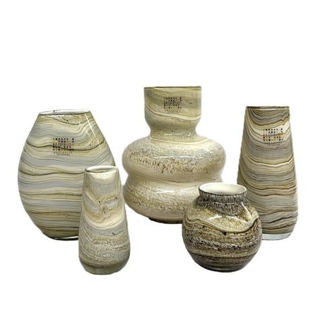 FIDRIO GLASS VASE stone A
