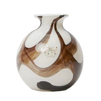 FIDRIO GLASS VASE marble（brown）B