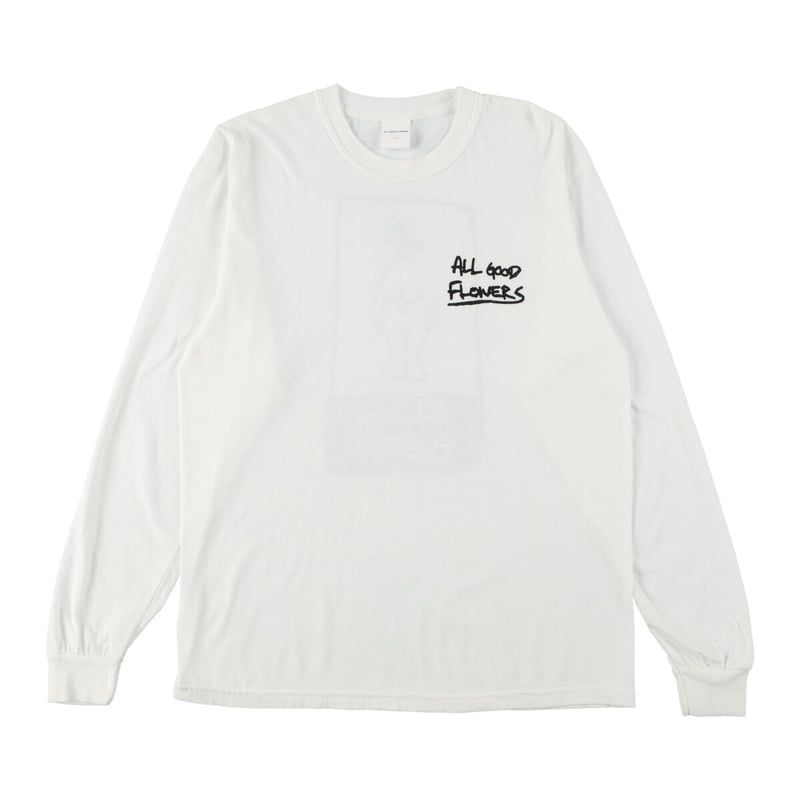 ALL GOOD WEAR LONG SLEEVE T-SHIRT white・gray