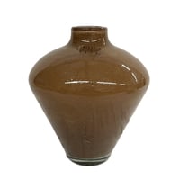 FIDRIO GLASS VASE chocolate C