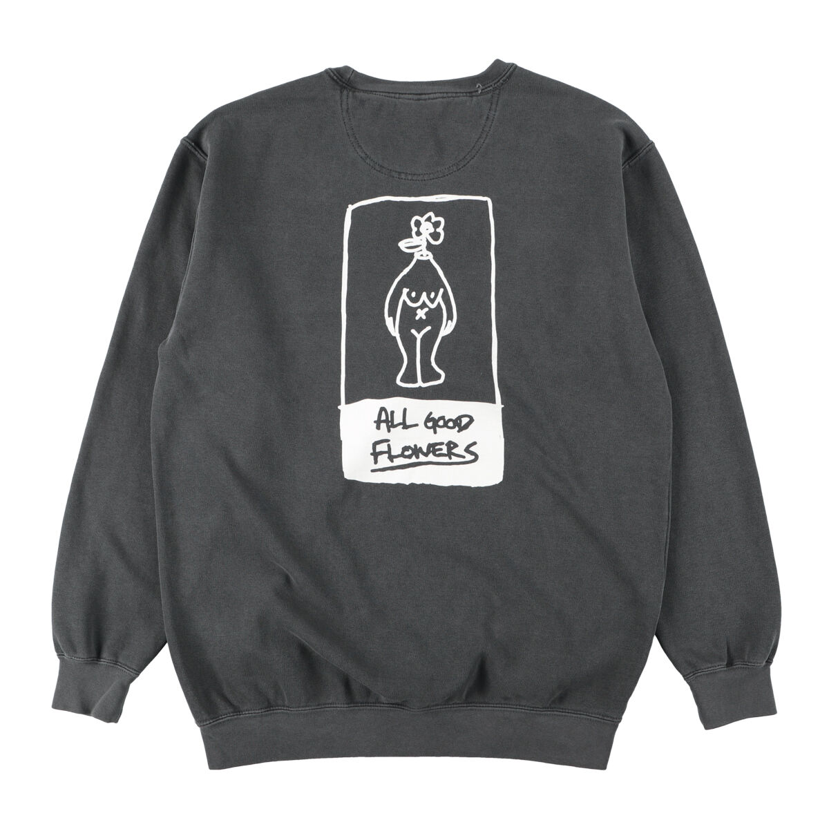 ALL GOOD FLOWERS ホワイト トレーナー Sサイズ ALL GOOD WEAR SWEAT white・gray | ALL GOOD FLOWE