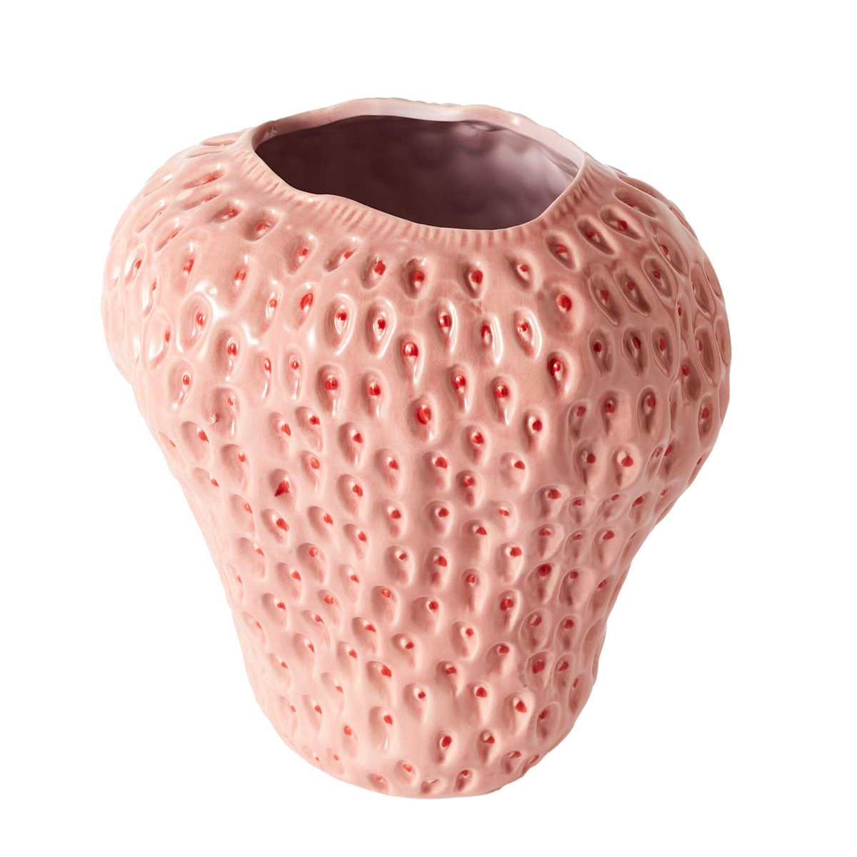 花瓶・フラワースタンド FRUITS VASE strawberry L L AmeLIFE FRUITS VASE strawberry pink LL | ALL GOOD FLOW