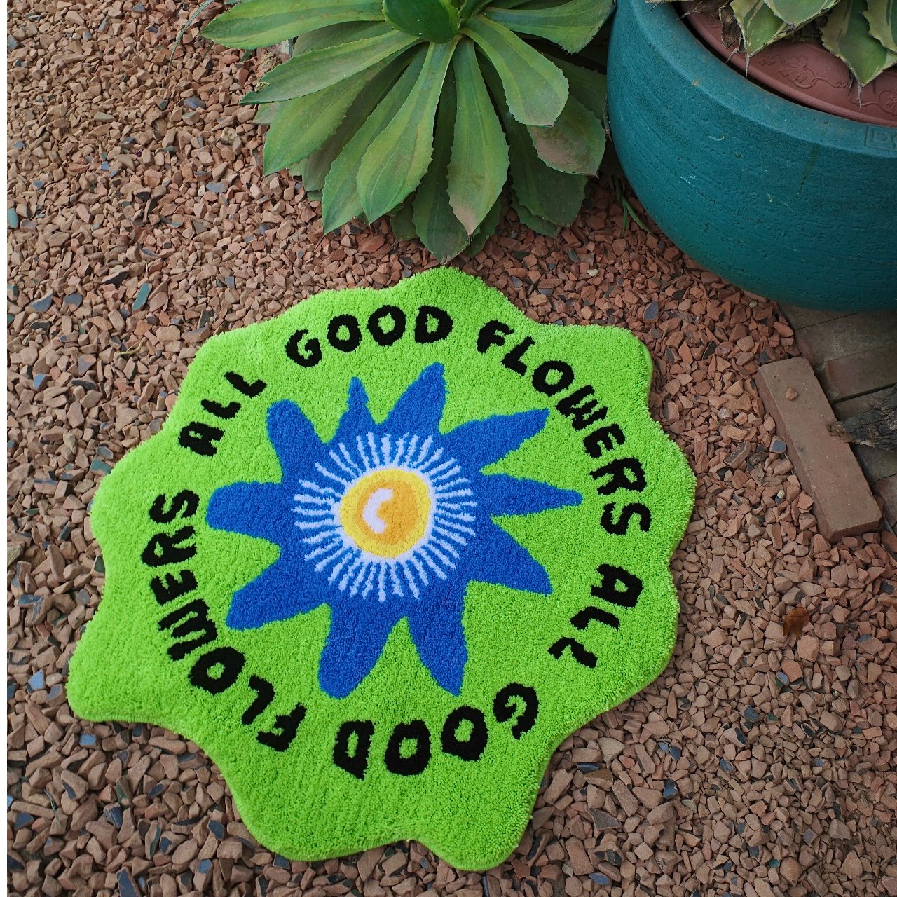 FLOWER MONSTERS Rug | ALL GOOD FLOWERS STORE
