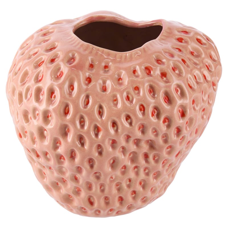 DES POTS] FRUITS VASE strawberry pink S 【公式通販】