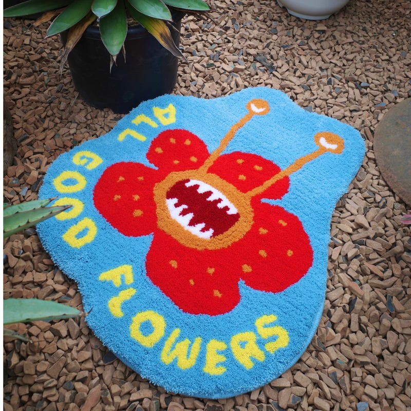 FLOWER MONSTERS Rug | ALL GOOD FLOWERS STORE