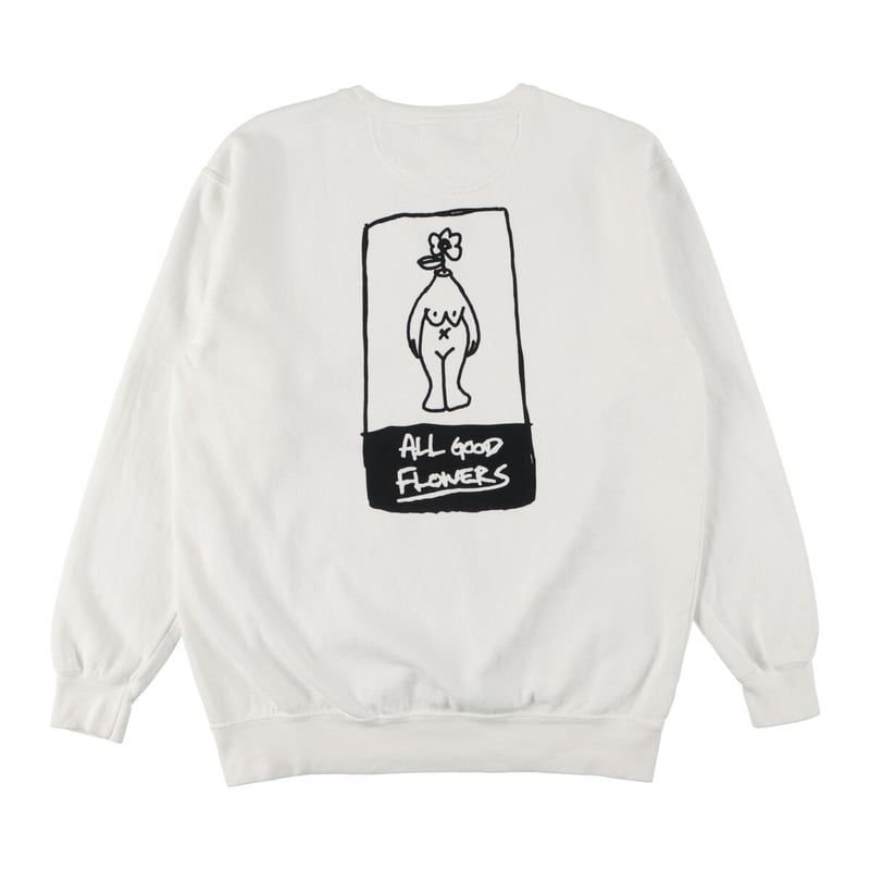 ALL GOOD WEAR SWEAT white・gray | ALL GOOD FLOWE