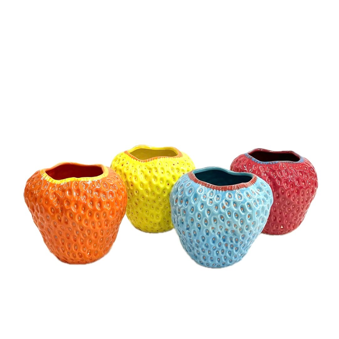 FRUITS VASE strawberry neon M | ALL GOOD FLOWER