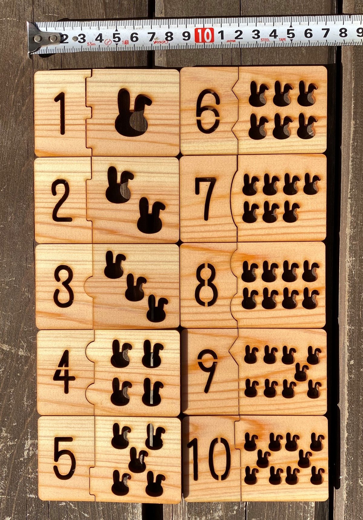 数字の絵合わせパズルカード ※送料無料 | ebisuya
