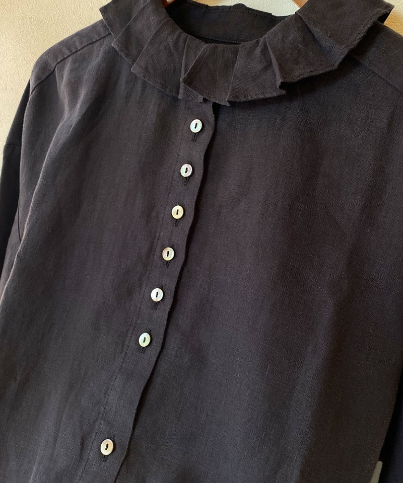 ブラウス Hands of creation ハンズオブクリエイション 40/-linen微起