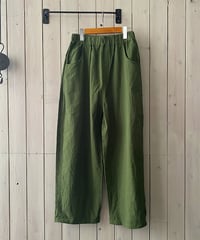 パンツ NARU ナル シーチングハンドワッシャーノッポパンツ オリーブ 643855BE