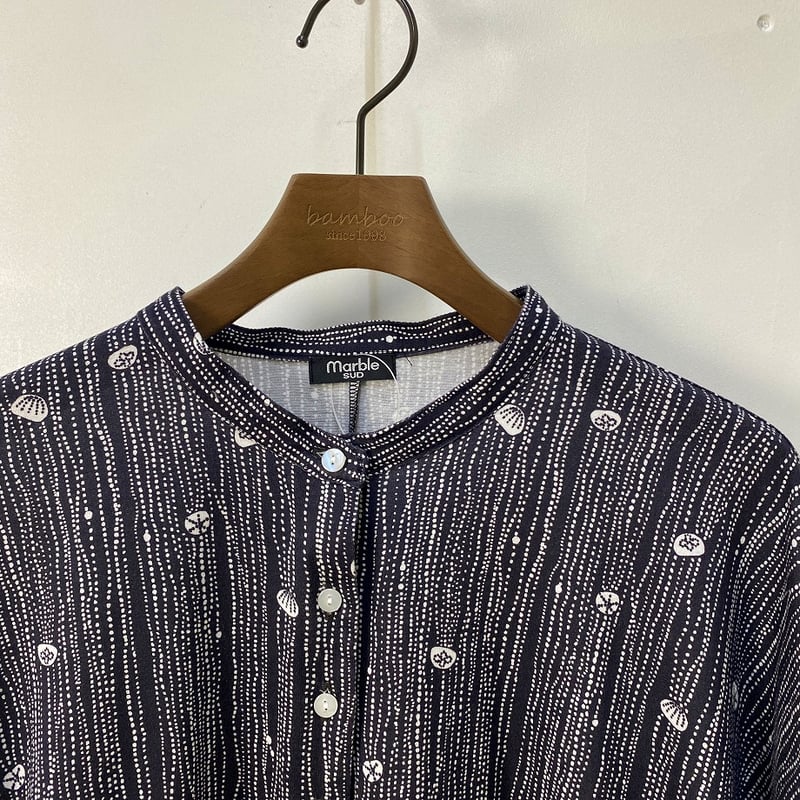 ワンピース marbleSUD マーブルシュッド jelly fish 袖リブワンピース 