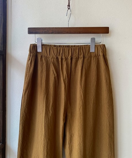 パンツ NARU ナル シーチングハンドワッシャーコージーパンツ キャメル 643856