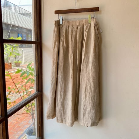 未使用タグ付 ハンズオブクリエイション リネン イージースカート ウエストゴム n22061302.jpg
