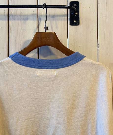 Tシャツ ESTROISLOSE エストゥロワルーズ 5分袖リンガーTシャツ サックス EC26209